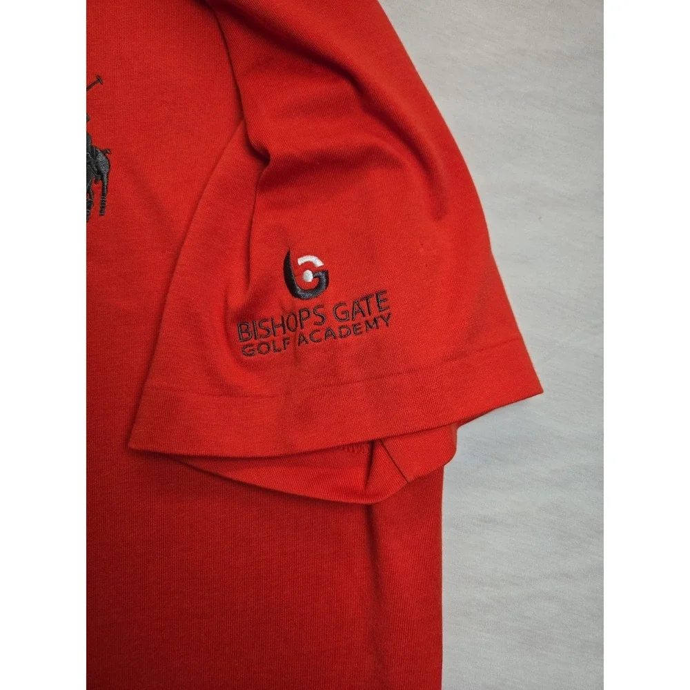 Ralph Lauren Performance M Big Pony AJGA Golf Polo Golf Red